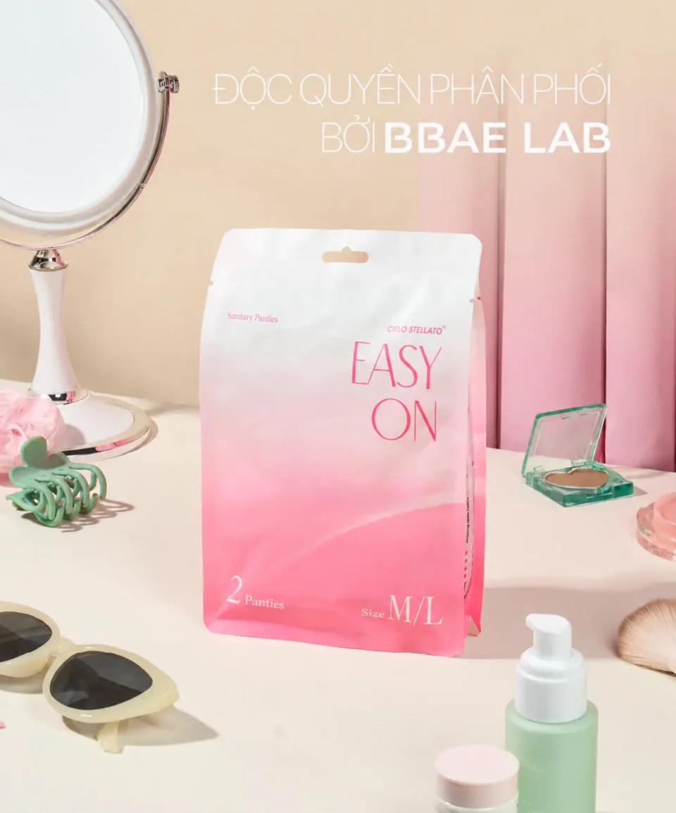 Băng vệ sinh cao cấp Easy On của Cielo Stellato, phân phối bởi BBAE LAB